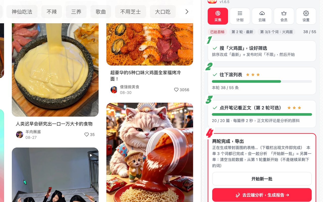 信息炉来教程第 8 步：全部完成：表格已导出，一键去云端分析